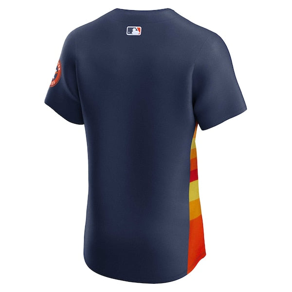 Houston Astros Nike Alternate Vapor Premier Elite Patch Jersey - Navy