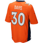 Terrell Davis Denver Broncos Nike Game Retired Player Jersey - Orange/Navy