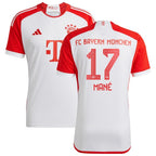 Sadio Mané Bayern Munich adidas Youth 2023/24 Home Replica Jersey - White