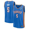 Luguentz Dort Oklahoma City Thunder  2025 NBA Finals Champions Fast Break Replica Player Jersey - Blue - Icon Edition