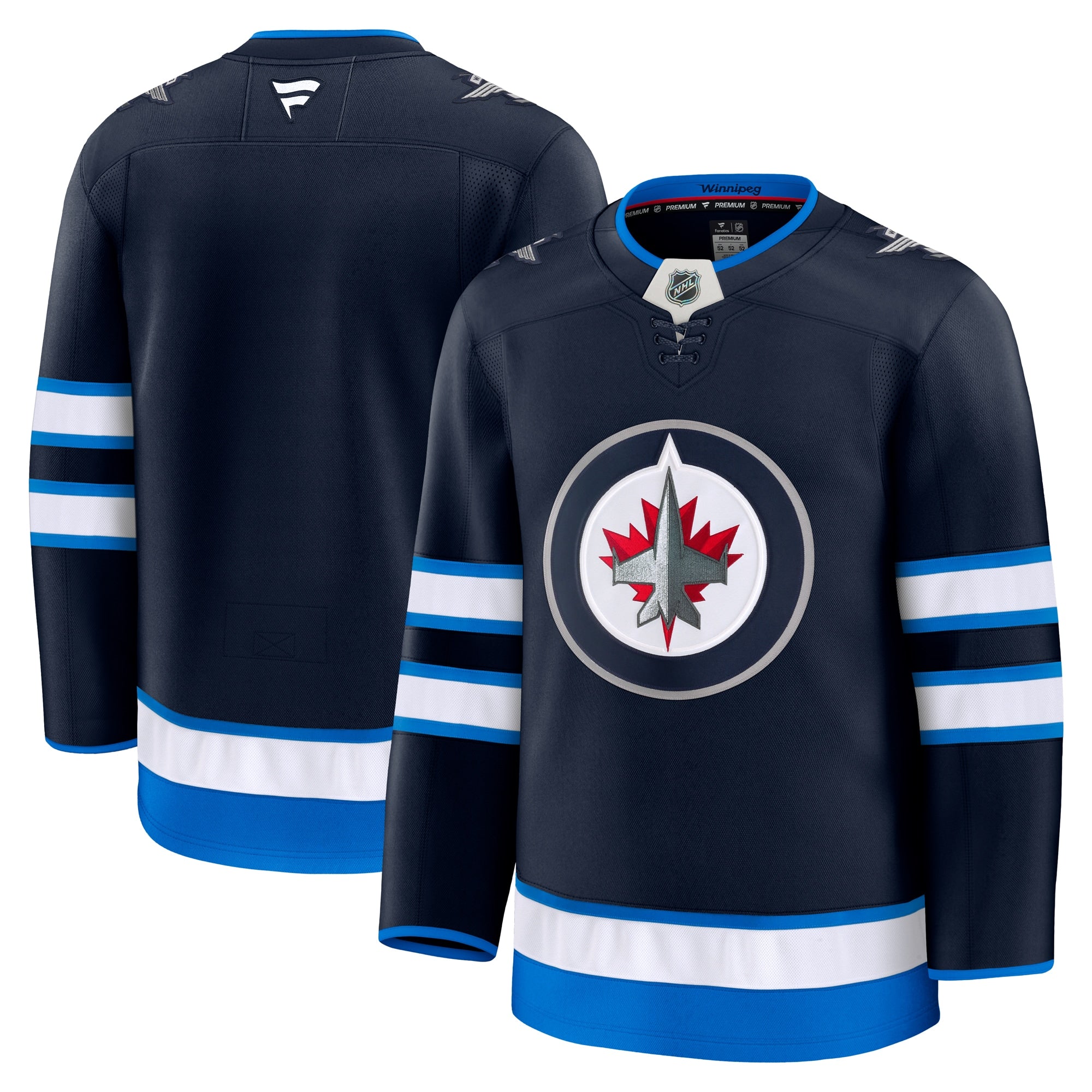 Winnipeg Jets  Away Premium Jersey - White/Navy