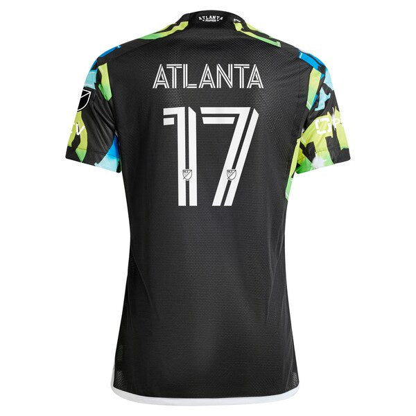 Atlanta Supporters Atlanta United FC adidas 2024 The 404 Authentic Player Jersey - Black