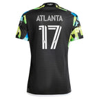 Atlanta Supporters Atlanta United FC adidas 2024 The 404 Authentic Player Jersey - Black